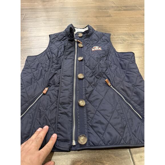 Ralph Lauren Womens Navy 2020 PGA Harding Park Quilted Button Full Zip Vest XL - Picture 6 of 12